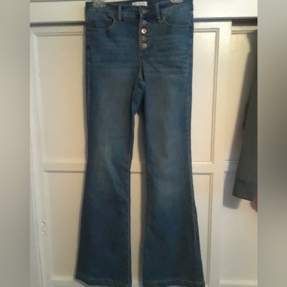 Sofia Vergara Melisa Flare Leg Button Fly Jeans